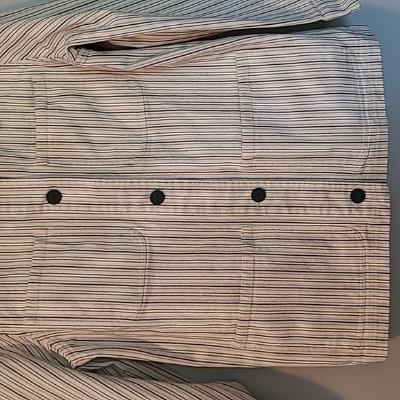 Rebecca Taylor Striped Utilitarian Field Jacket Cotton Twill Sz M As Seen On TV - Picture 4 of 13